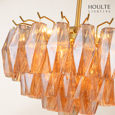 Celestial Drop Glass Crystal Glass Chandelier 43cm D