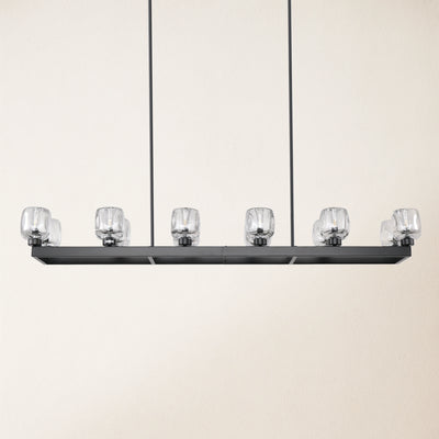 Vellum Rectangular Chandelier 59"W