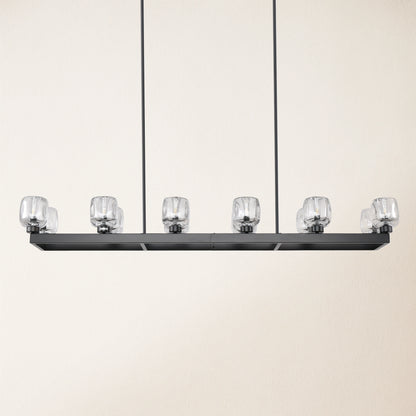 Vellum Rectangular Chandelier 150cm L