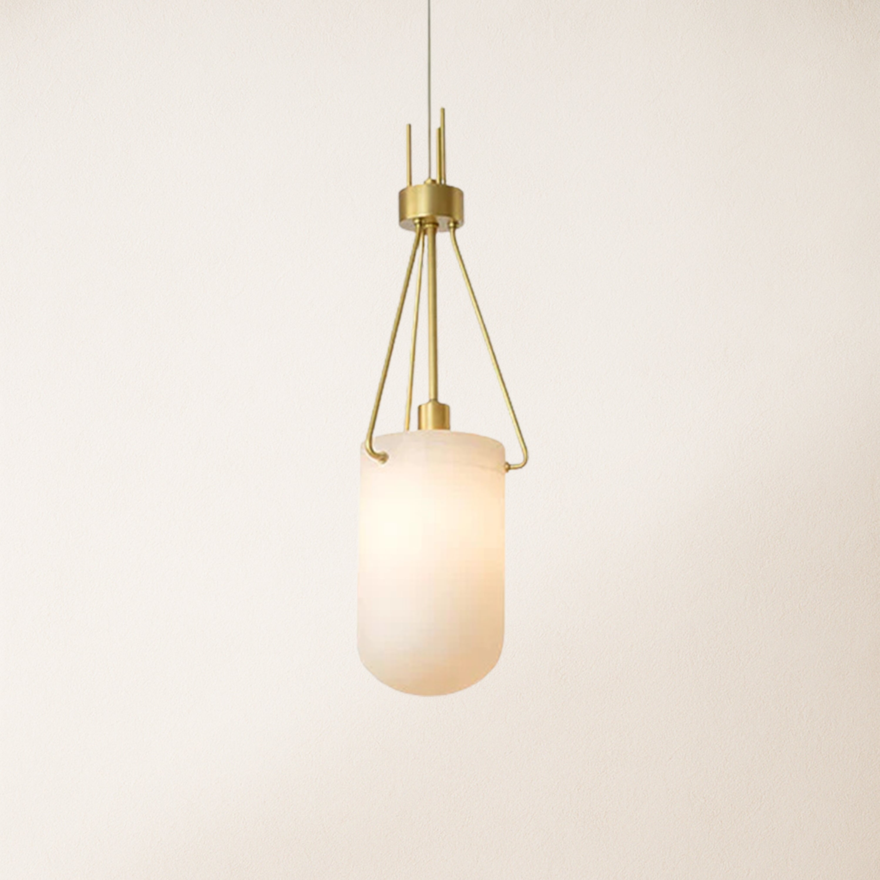 Dadaly Lottia Alabaster Small Art Pendant Light 18cm D