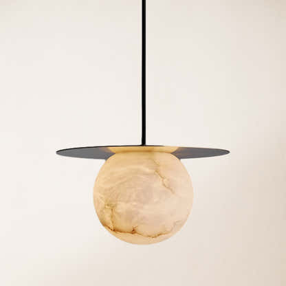 Dadaly Garfield Spanish Alabaster Small Art Bedside Pendant 26cmD