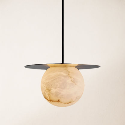 Dadaly Garfield Spanish Alabaster Small Art Bedside Pendant 26cmD