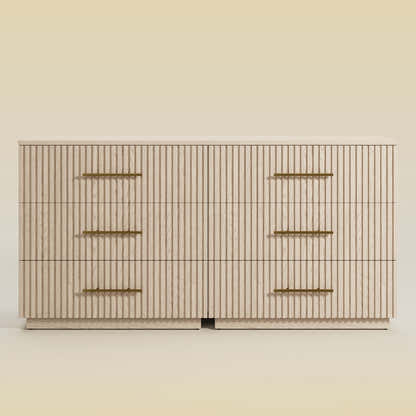 Holt 63“ Oak 6-Drawer Chest(Set of 2)