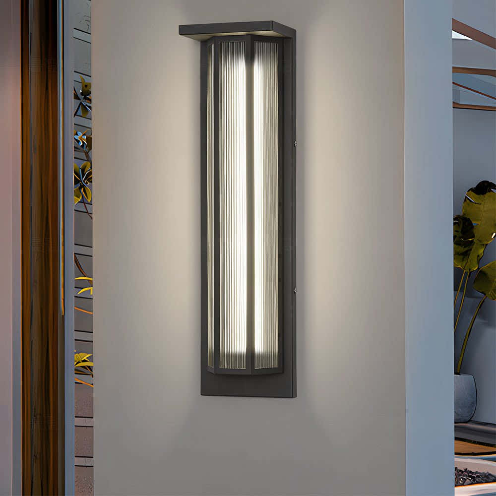 Luminode Acrylic Rectangular Outdoor Wall Light