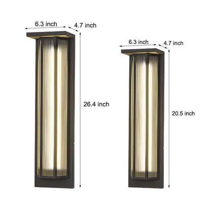 Luminode Acrylic Rectangular Outdoor Wall Light