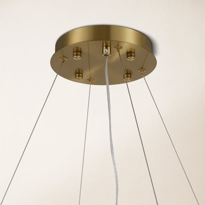 Sawyer Alabaster Round Chandelier 80cm D