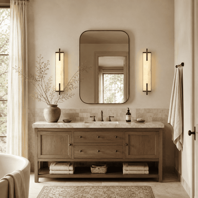 Vespera Alabaster Linear Wall Sconce