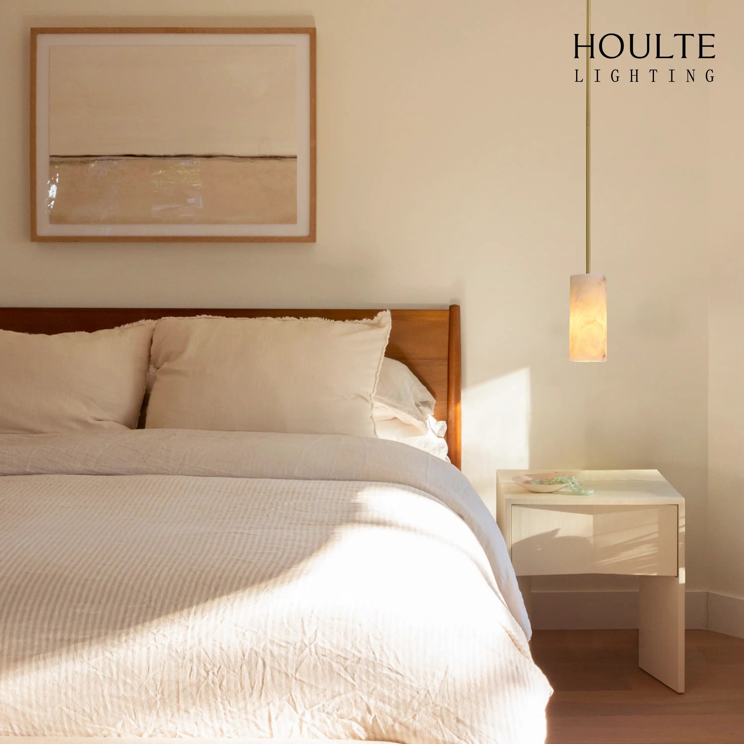 Arlo Alabaster Pendant Lights 35.56cm