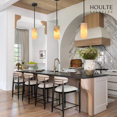Arlo Alabaster Pendant Lights 35.56cm