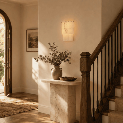 Nivara Alabaster Tiered Wall Sconce