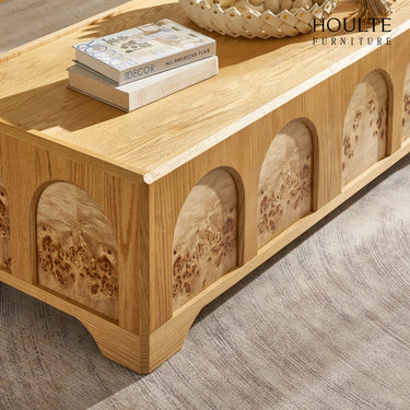 Aurora Oak Coffee Table and Media Console Set
