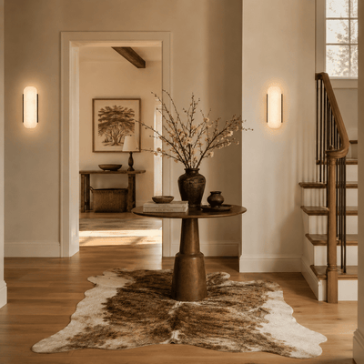Valora Alabaster Capsule Wall Sconce
