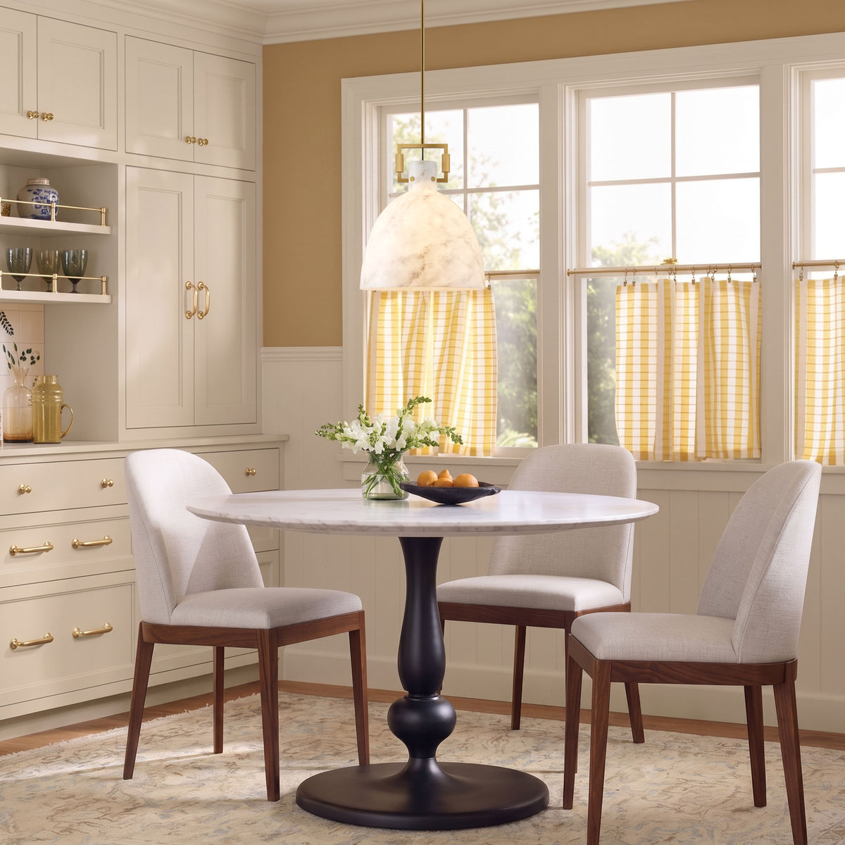 Lioren Resin Dome Pendant Light 18"D