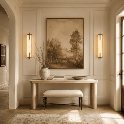 Vespera Alabaster Linear Wall Sconce
