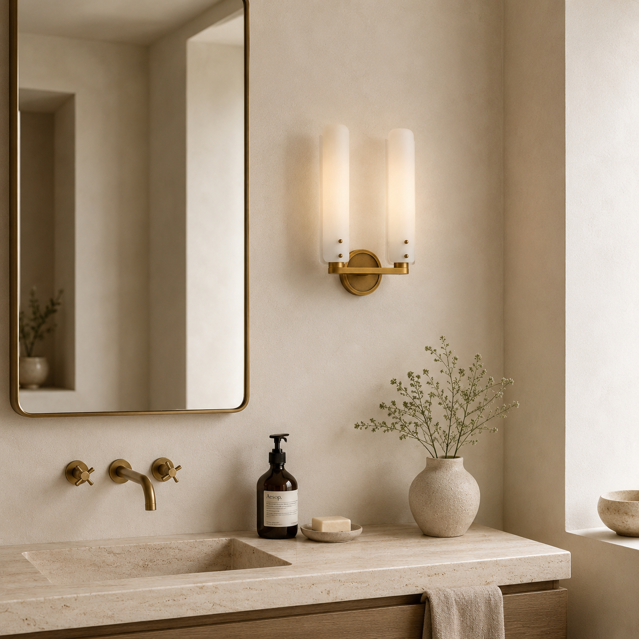 Wornak Glass Wall Lamp