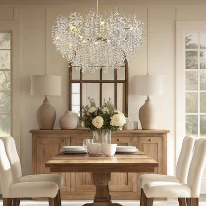 Lustre Branches Halo Chandelier 122cm