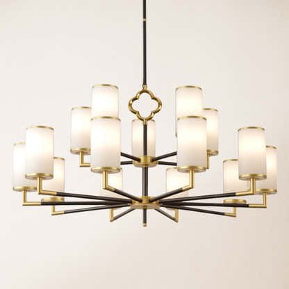 Moral Multi-layer Branda Alabaster Round chandelier 104cm D