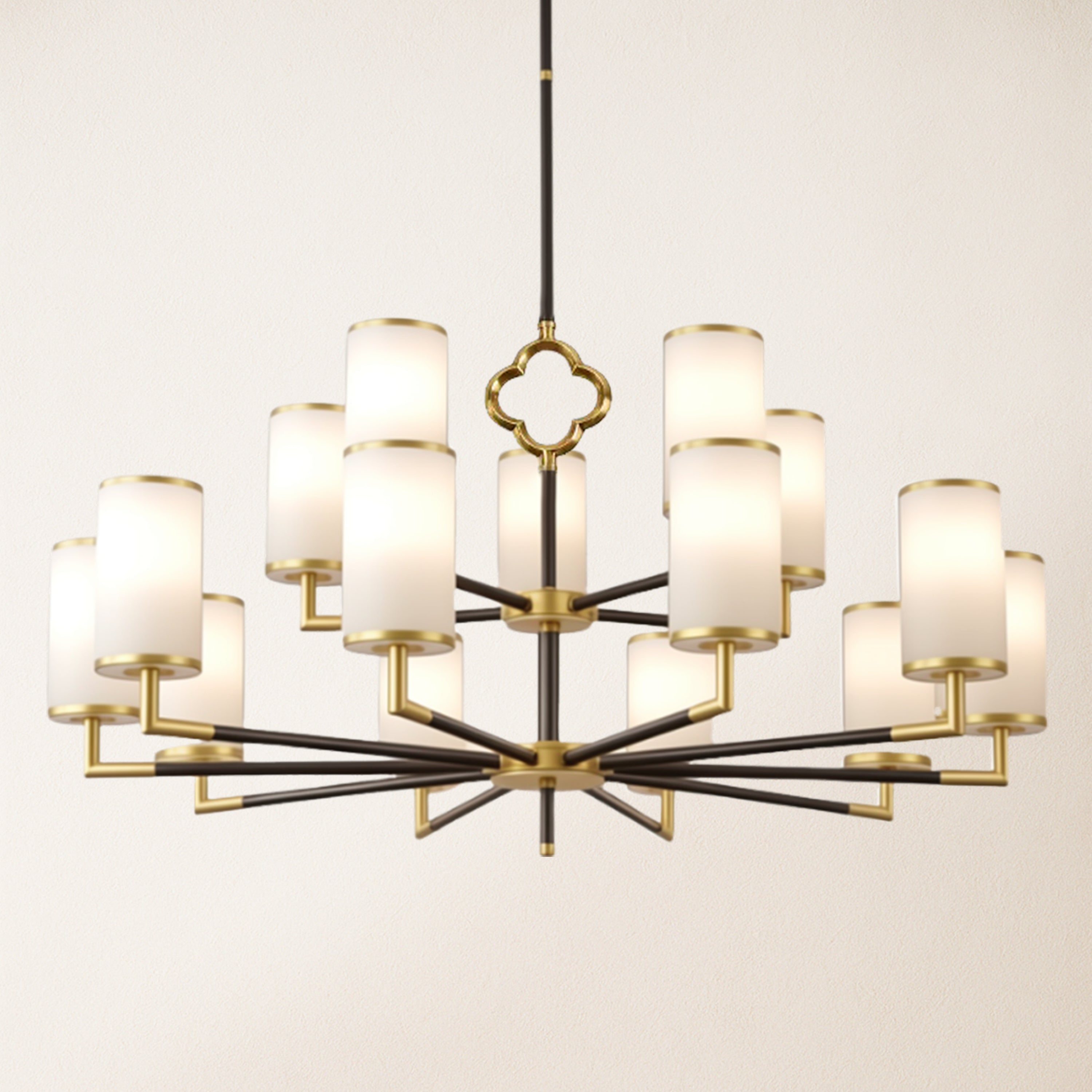 Moral Multi-layer Branda Alabaster Round chandelier 104cm D