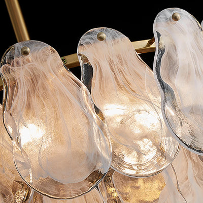 Elaris Glass Cloud Tiered Chandelier 80cm D
