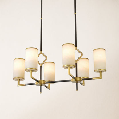 Moral Multi-layer Branda Alabaster Round chandelier 81cm L