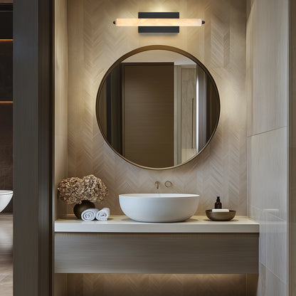 Clara Glow Alabaster Single Wall Sconce 48cm