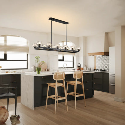 Vellum Rectangular Chandelier 173cm L