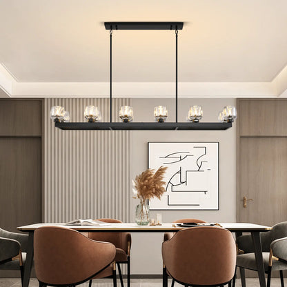 Vellum Rectangular Chandelier 173cm L