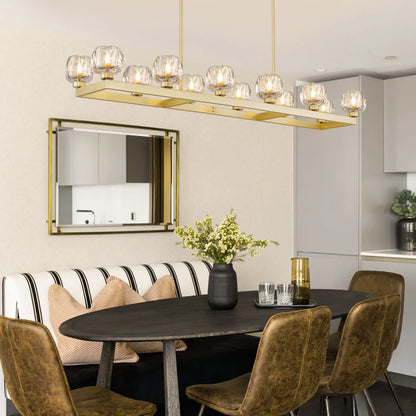 Vellum Rectangular Chandelier 173cm L