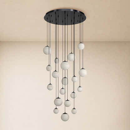 Elviora Resin Globe Round Chandelier