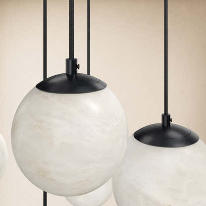 Elviora Resin Globe Rectangular Chandelier