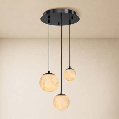 Elviora Resin Globe Round Chandelier