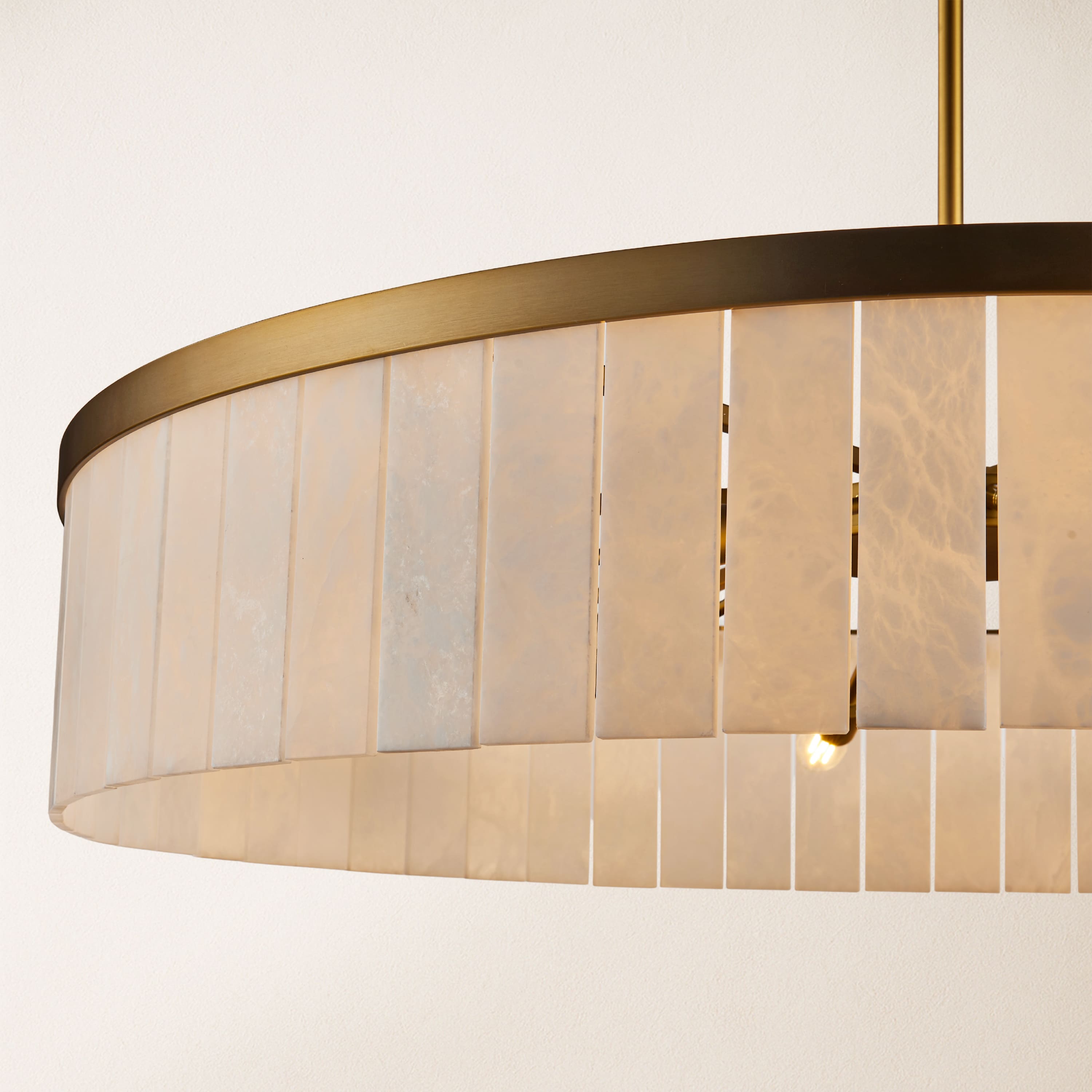 Janina Alabaster Round Chandelier 105cm D