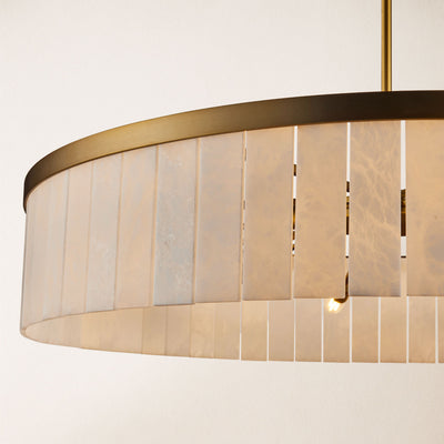 Janina Alabaster Round Chandelier 105cm D