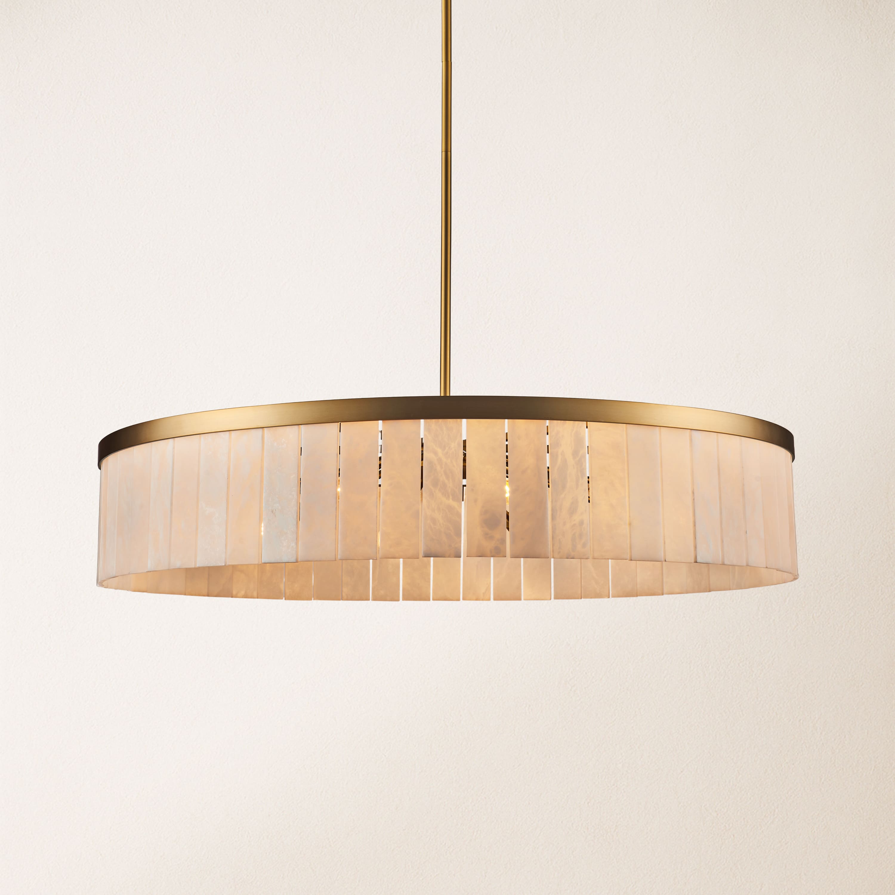 Janina Alabaster Round Chandelier 105cm D