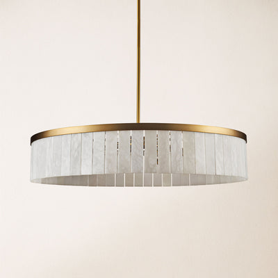 Janina Alabaster Round Chandelier 105cm D