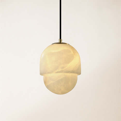 Hecate Alabaster Modern Pendant 15cm