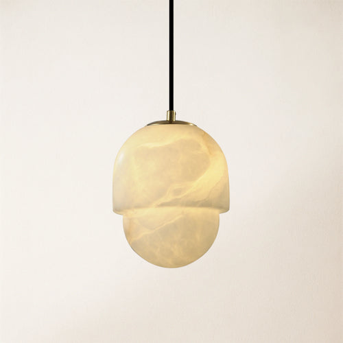 Hecate Alabaster Modern Pendant 15cm