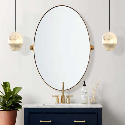 Hecate Alabaster Modern Pendant 15cm