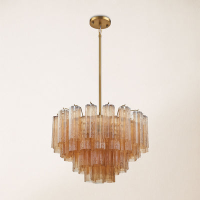 Dawel Glass Round Chandelier 24"D