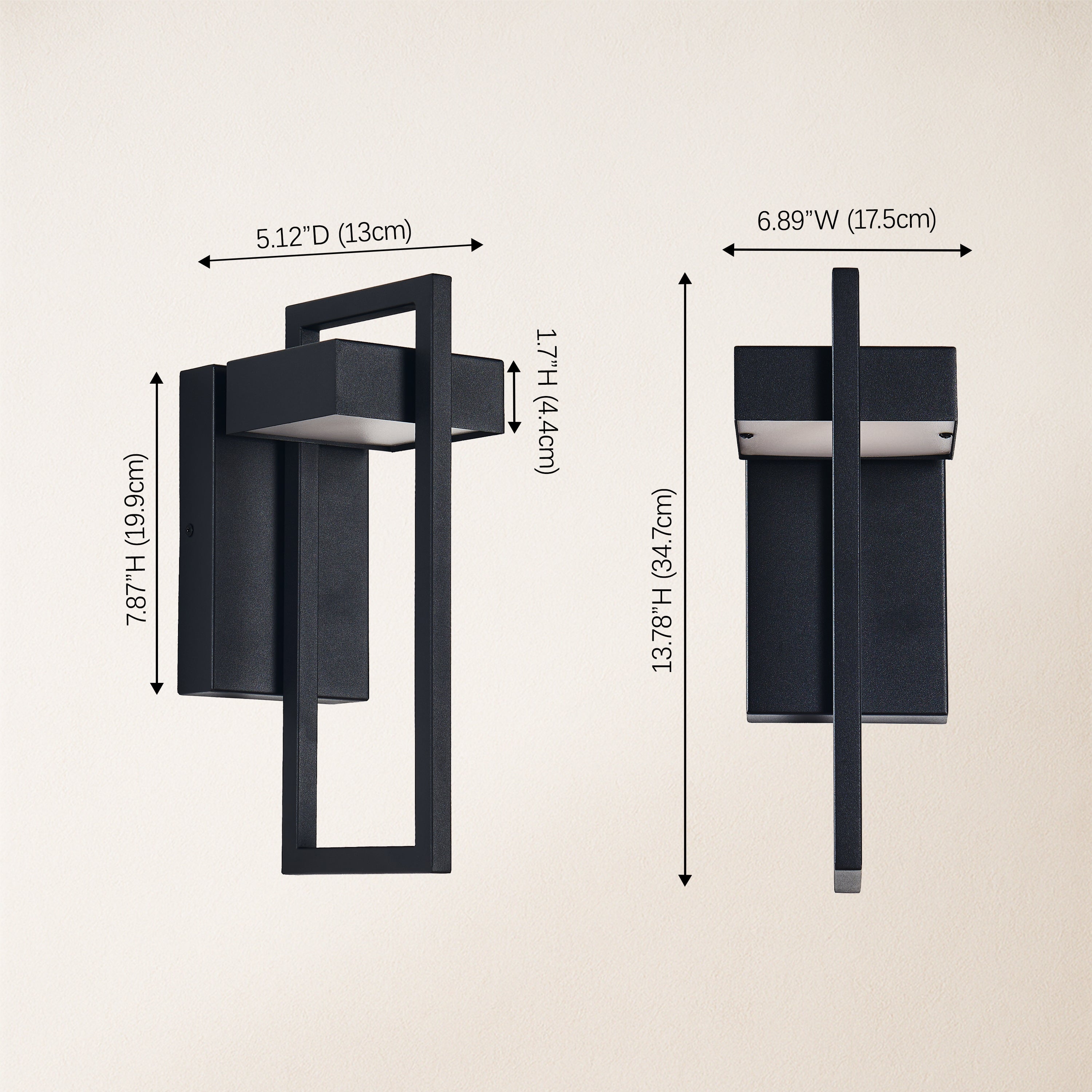 ArcLine Outdoor Wall Sconce 35cm H