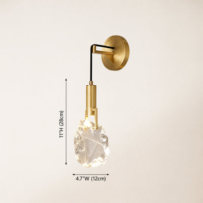 Irregular Crystal Shad Wall Sconce H28cm