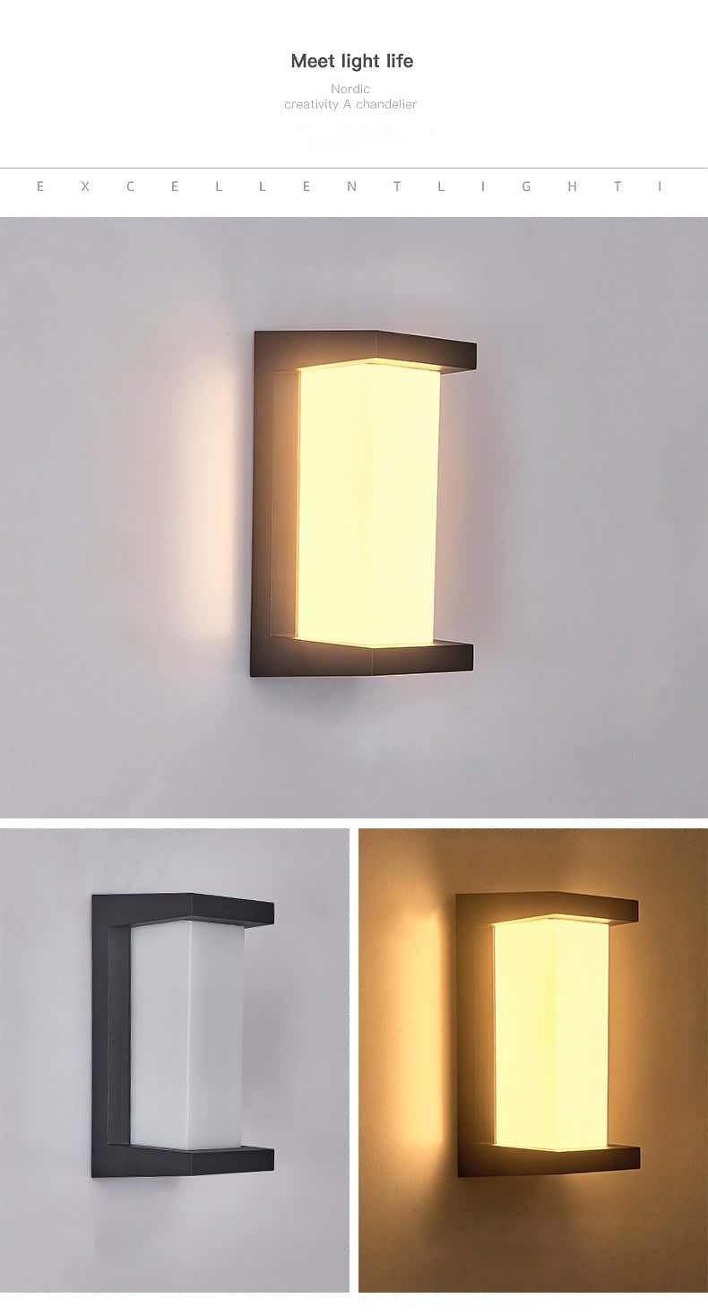 Infinityx Geometric Waterproof Outdoor Wall Light