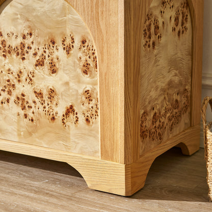 Aurora Oak Media Console 80"