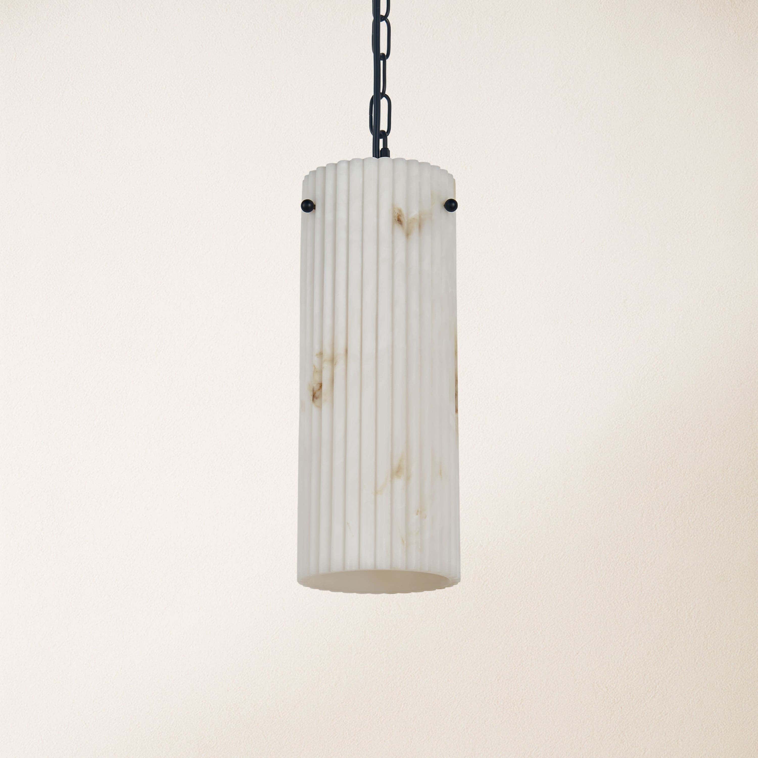 Luminare Resin Fluted Pendant 5" 