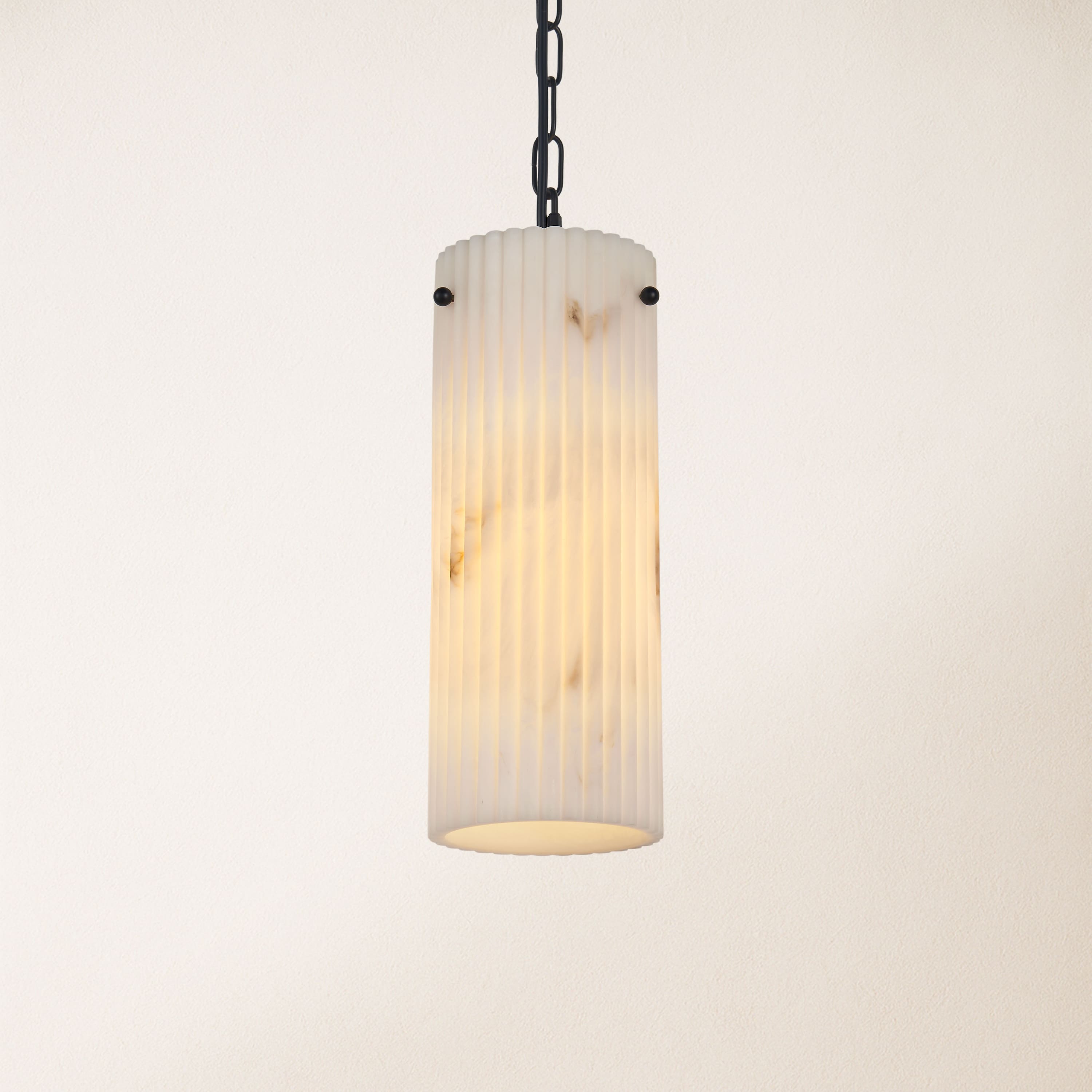 Luminare Resin Fluted Pendant 5" 