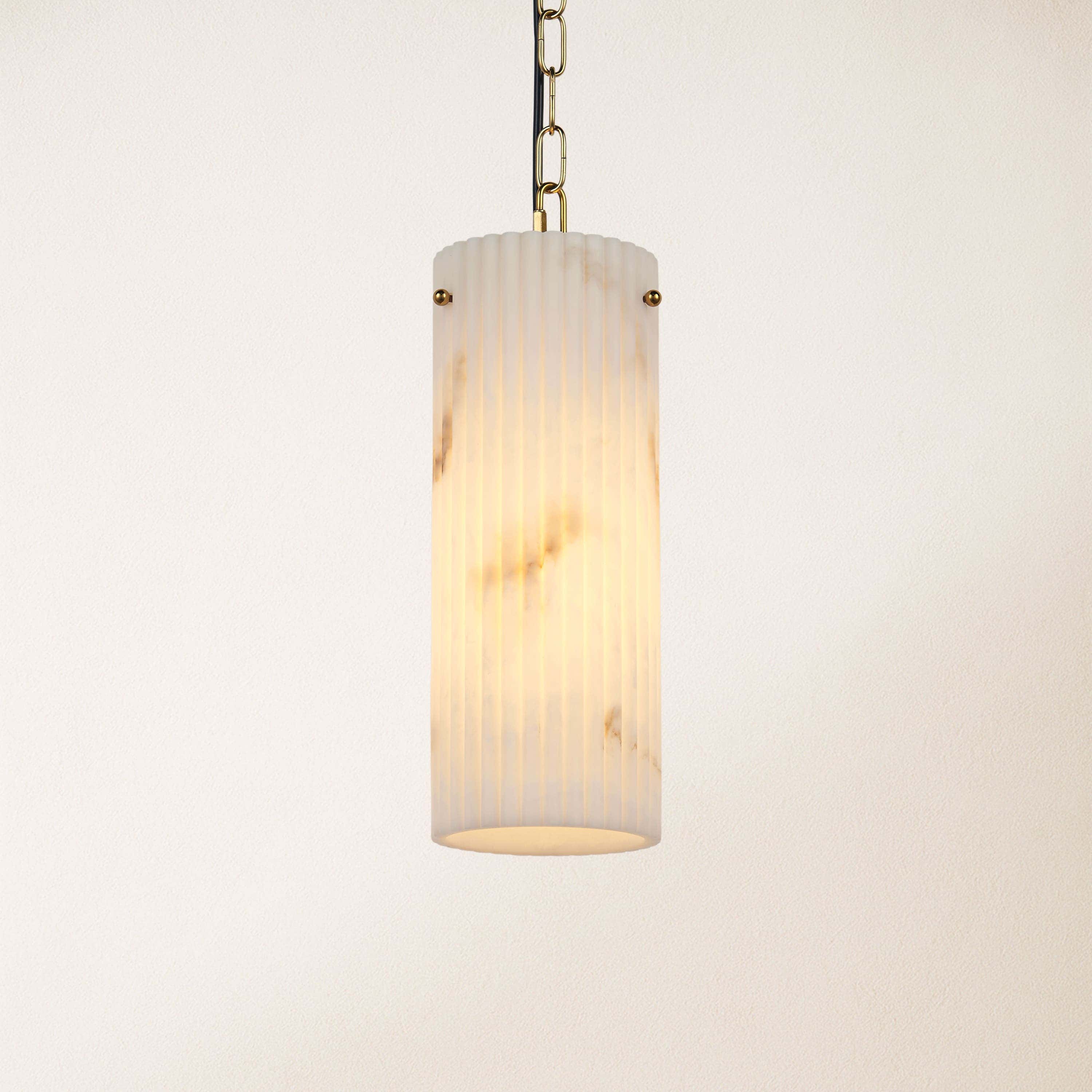 Luminare Resin Fluted Pendant 5" 
