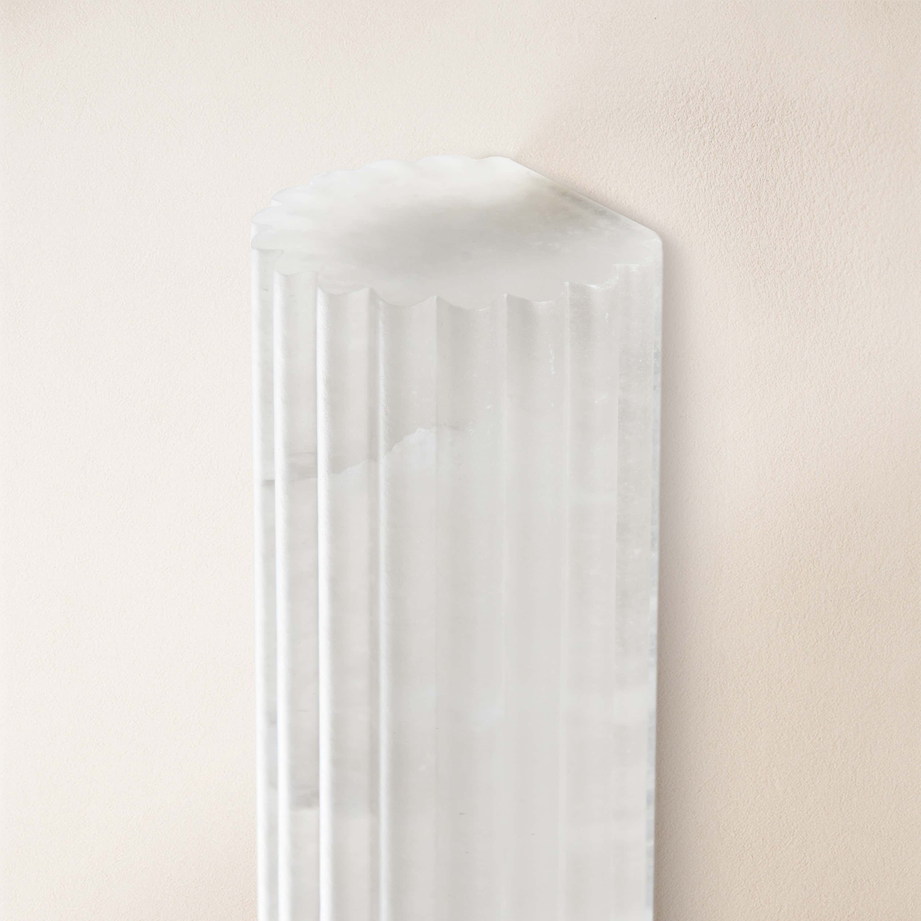 Luminare Resin Fluted Wall Sconce 12"H 
