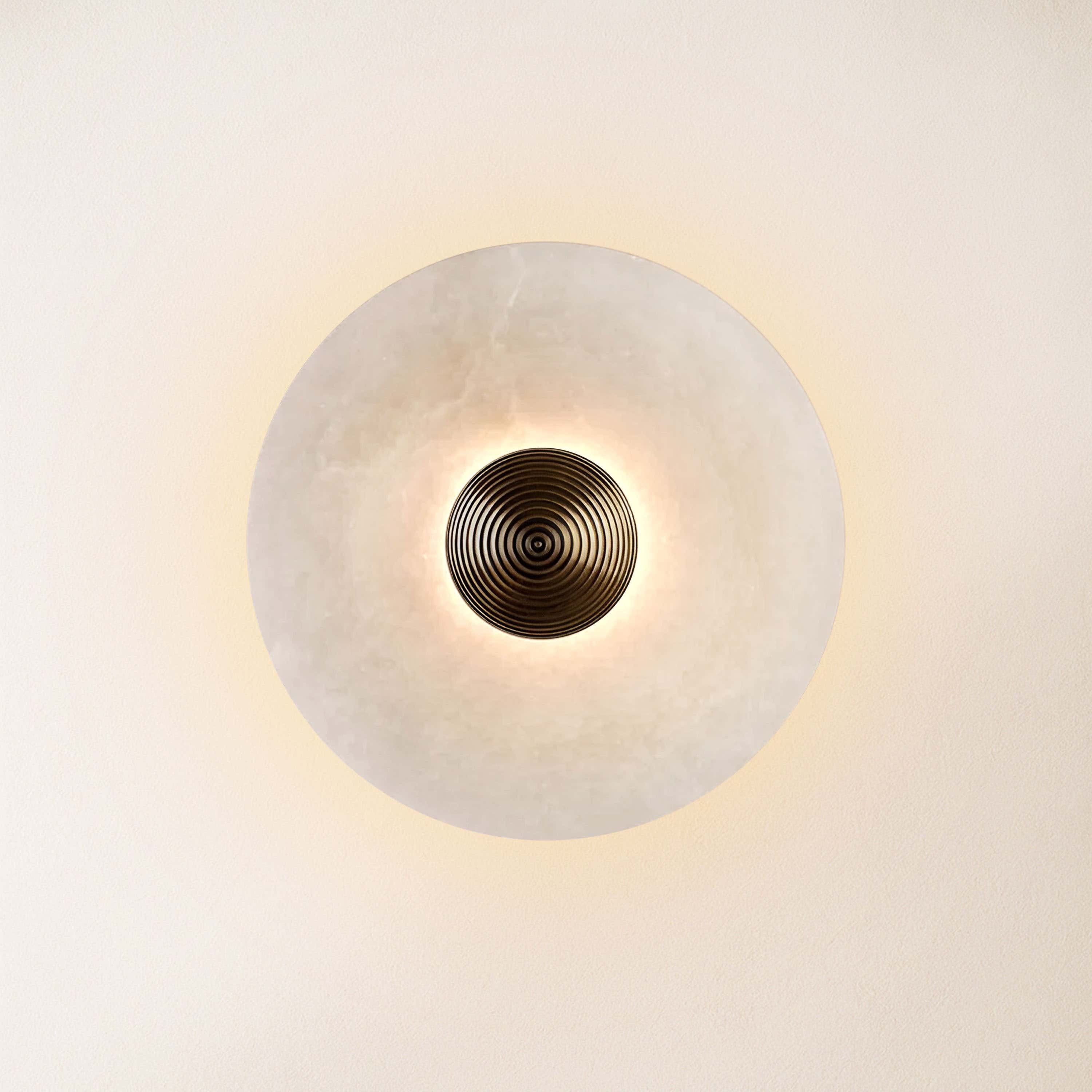 Miles Alabaster Wall Lamp 30cm D
