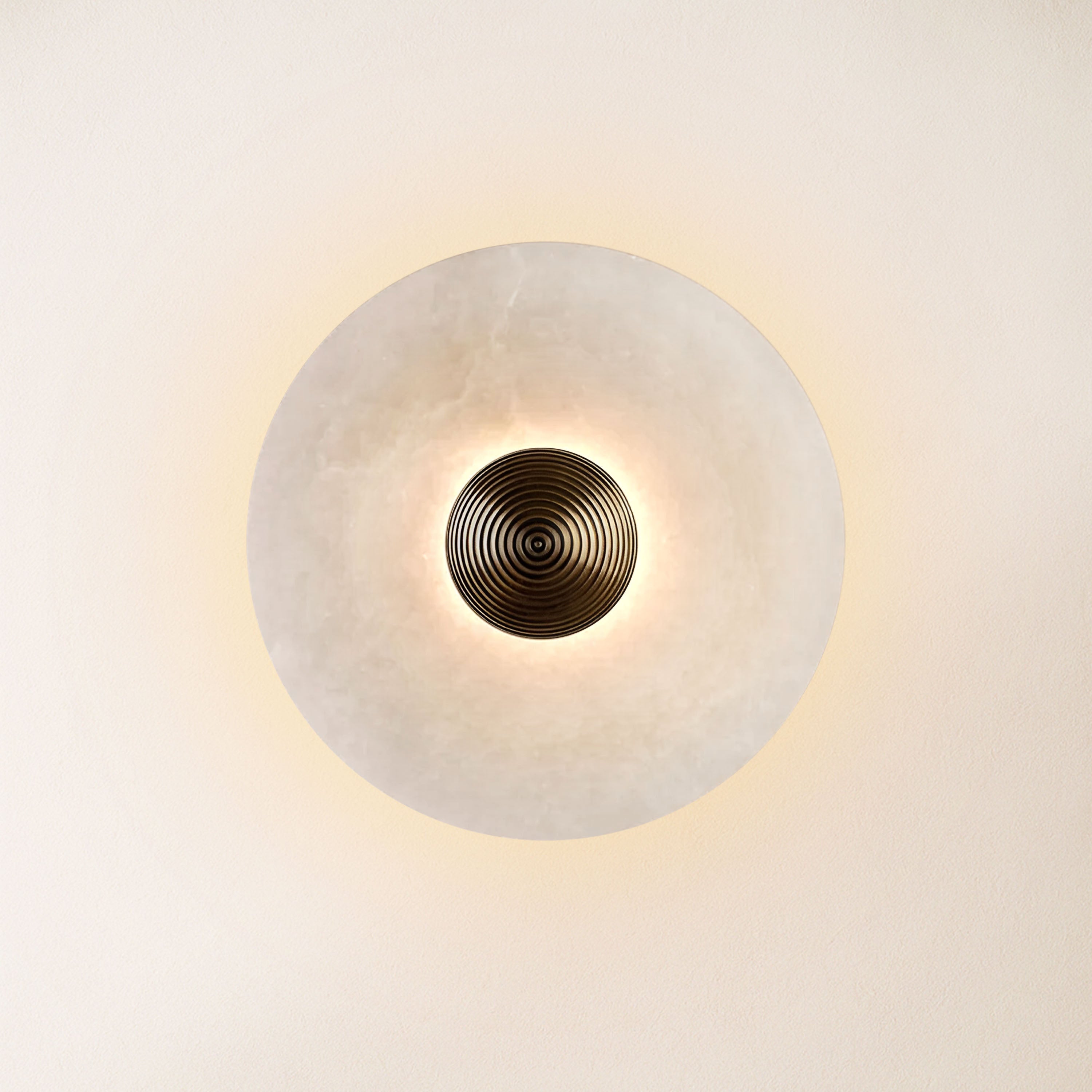 Miles Alabaster Wall Lamp 25cm D