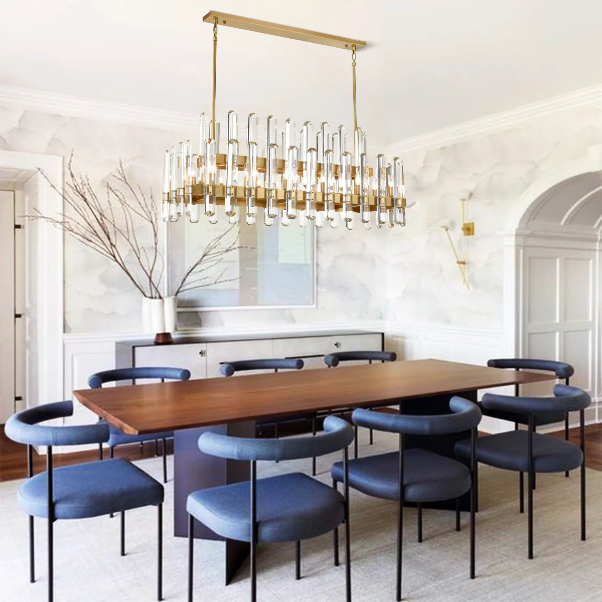 Clarion Rectangular Chandelier 122 cm L